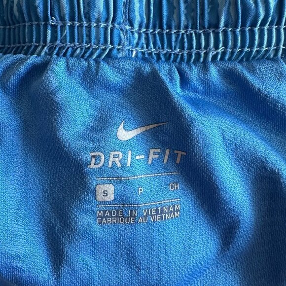 Women's S Nike Blue Running Shorts Liner Drawstring Pocket - Picture 7 of 7